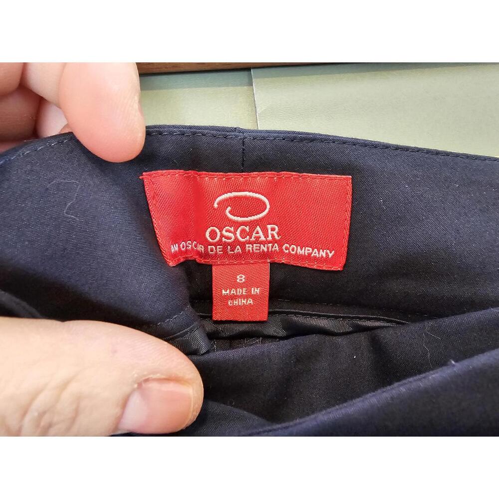 Oscar De La Renta Pants Navy Womens Size 8 Originally $1690